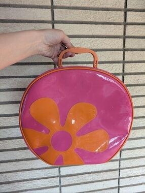 Y2K Hot Pink And Orange Flower Case bag Corolle Doll 2000s